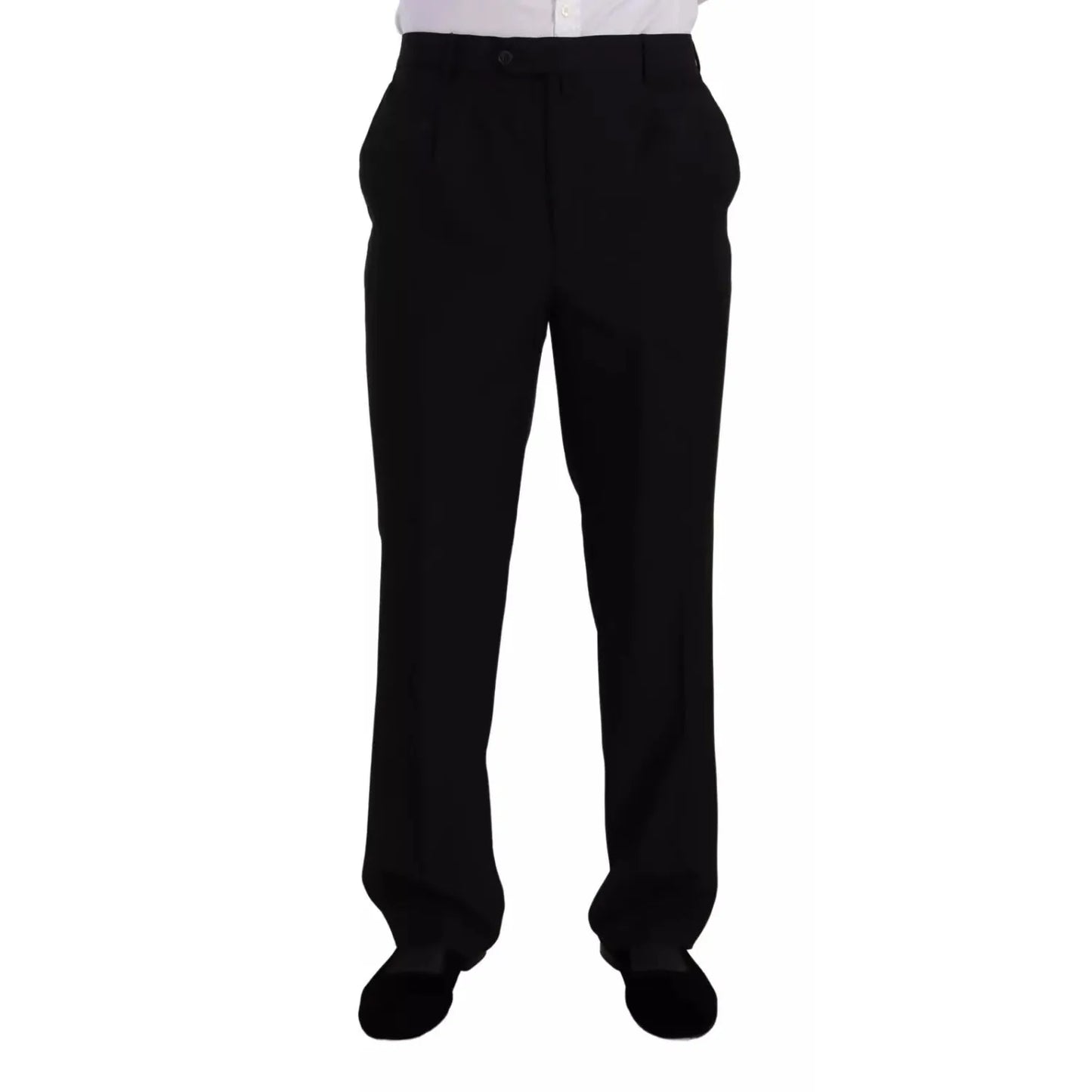 Domenico Tagliente Blue Polyester Single Breasted Formal 2 Piece Suit KOS1940-49