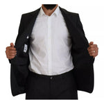 Dolce & Gabbana Melange Grey Wool 2 Piece MARTINI Suit KOS2002-52