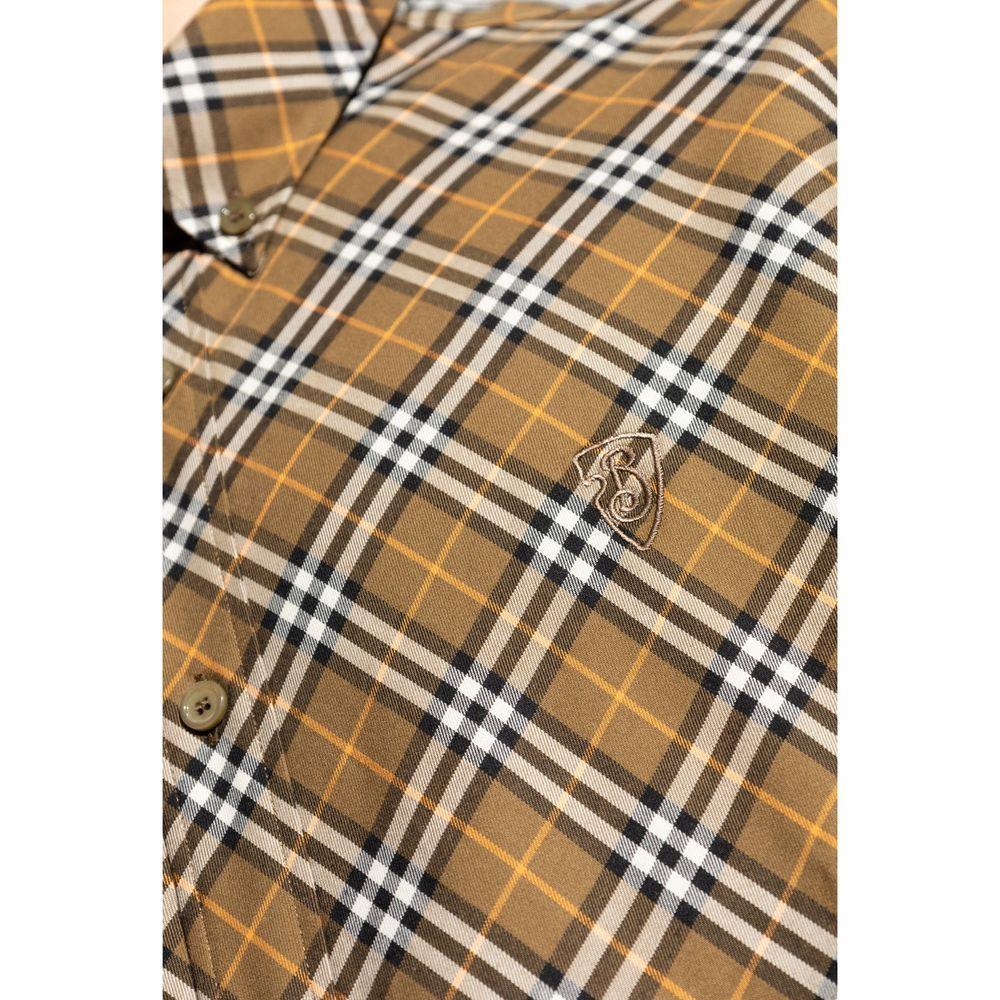Burberry Cotton Checked Shirt BU-8844913377492-S
