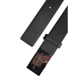 Dolce & Gabbana Black Leather Classic Metal Logo Buckle Belt BEL9603-85