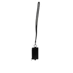 Dolce & Gabbana Black Leather Logo Embossed Lanyard Card Holder Wallet SMY11029