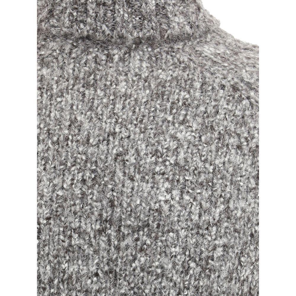 Brunello Cucinelli Buttoned turtleneck Sweater BR-M2B300703C074-IT54 | XXL