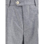 Brunello Cucinelli Cashmere-silk flannel Pants BR-MR436L00HC591-IT50 | L