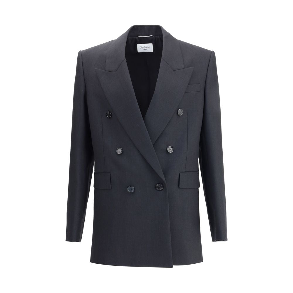 Saint Laurent Wool double-breasted Blazer SA-835102Y5K321000-IT46 | S