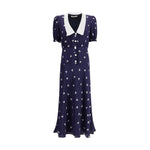 Alessandra Rich Bow patterned Dress AL-FABX41131844-IT38 | S