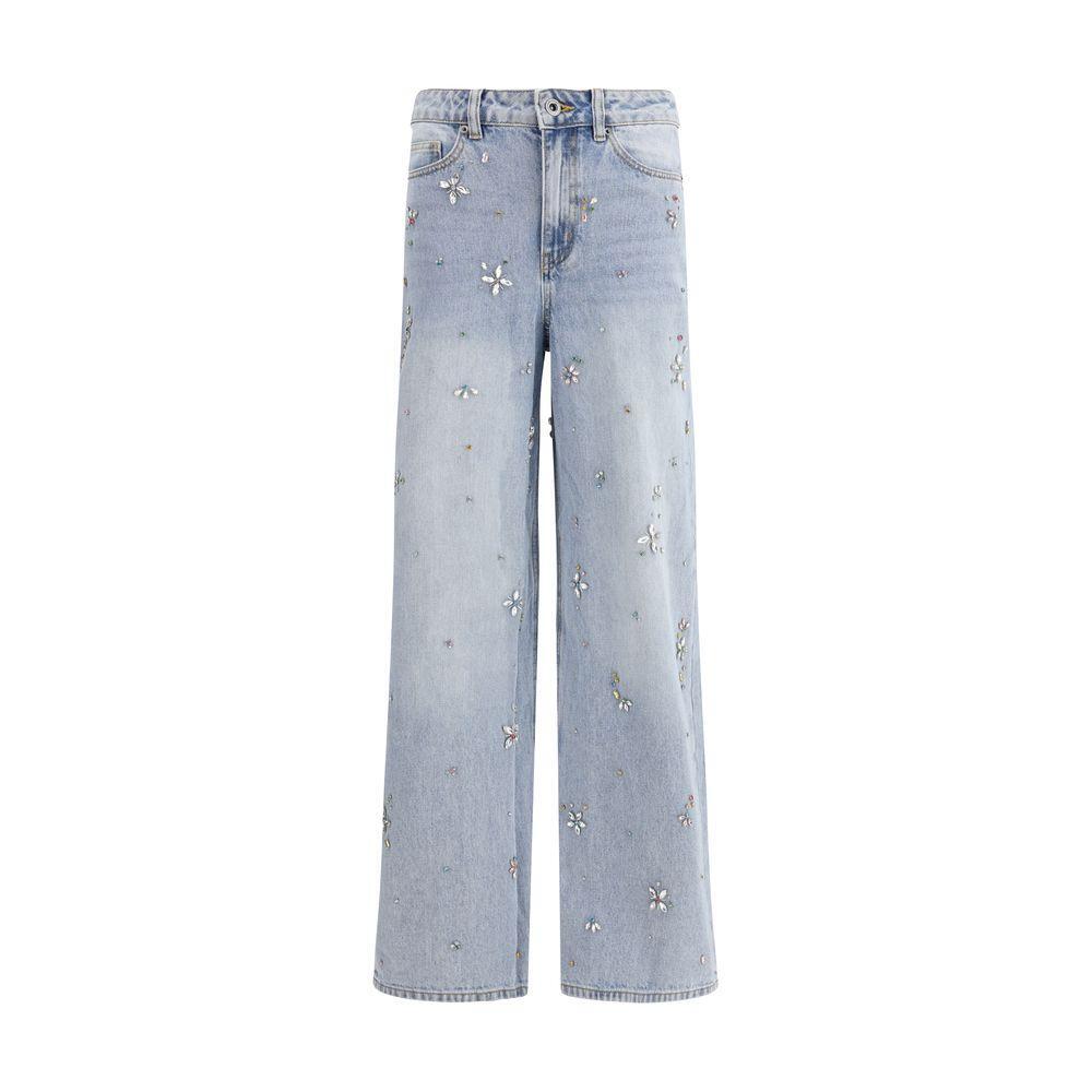 Self-Portrait Wide leg Jeans SE-AW25828PABLBLUE-W24