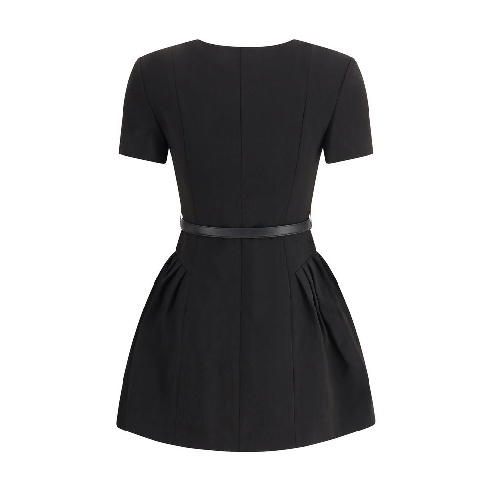 Self-Portrait Crepe short sleeve Dress SE-AW25082SBBLACK-10