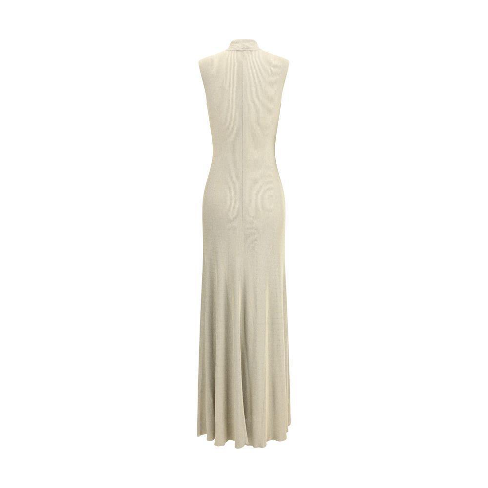 Self-Portrait Lurex knit long Dress SE-AW25137XGDGOLD-M