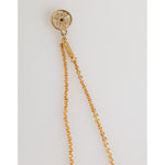 Dolce & Gabbana Gold Medallion Metal Chain Charm Men Pendant Necklace