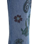 Etro Flower and bee print flare Jeans
