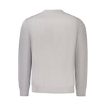 Hugo Boss Gray Cotton Men Sweater