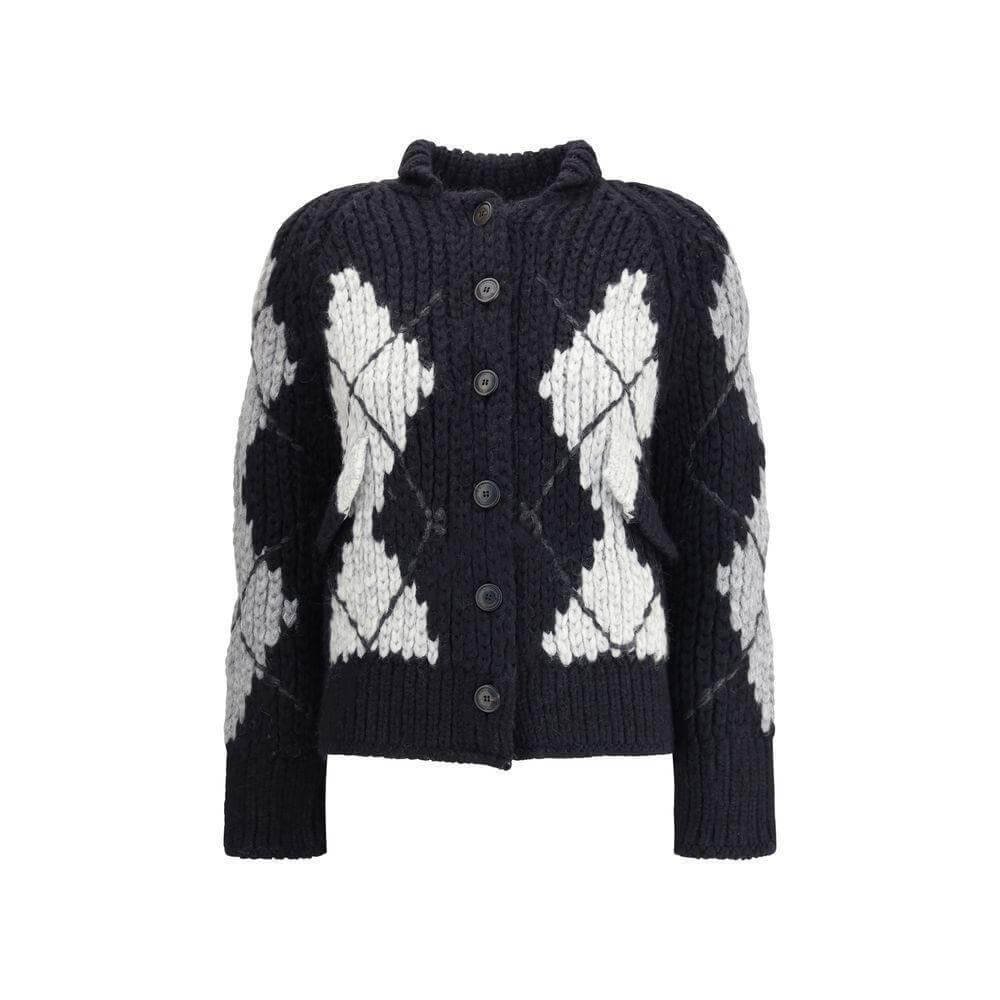 Ermanno Scervino Wool argyle-patterned Cardigan ER-D475D303RUIUD4721-L