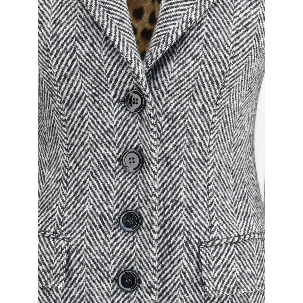 Dolce & Gabbana Single-breasted chevron Coat