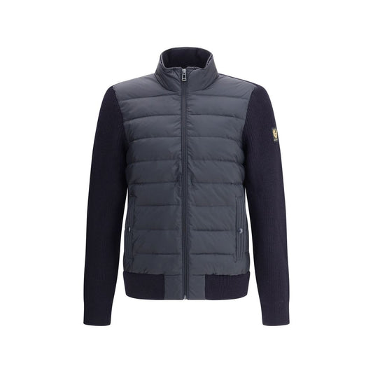 Belstaff Blue Nylon Full-Length Jacket