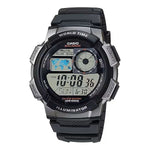 CASIO SPORT Mod. DIVER - WORLD TIME ILLUMINATOR 5 ALARMS. 10 YEARS BATTERY - GREY-0