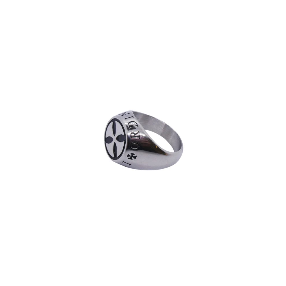 Silver ring with cross design, featuring AN JEWELS JEWELRY Mod. AA.R260ASS-11, elegant accessory for stylish wear.