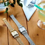 CASIO VINTAGE Mod. EDGY COLLECTION SUNRAY DIAL - SILVER AQ-230A-7AMQYES