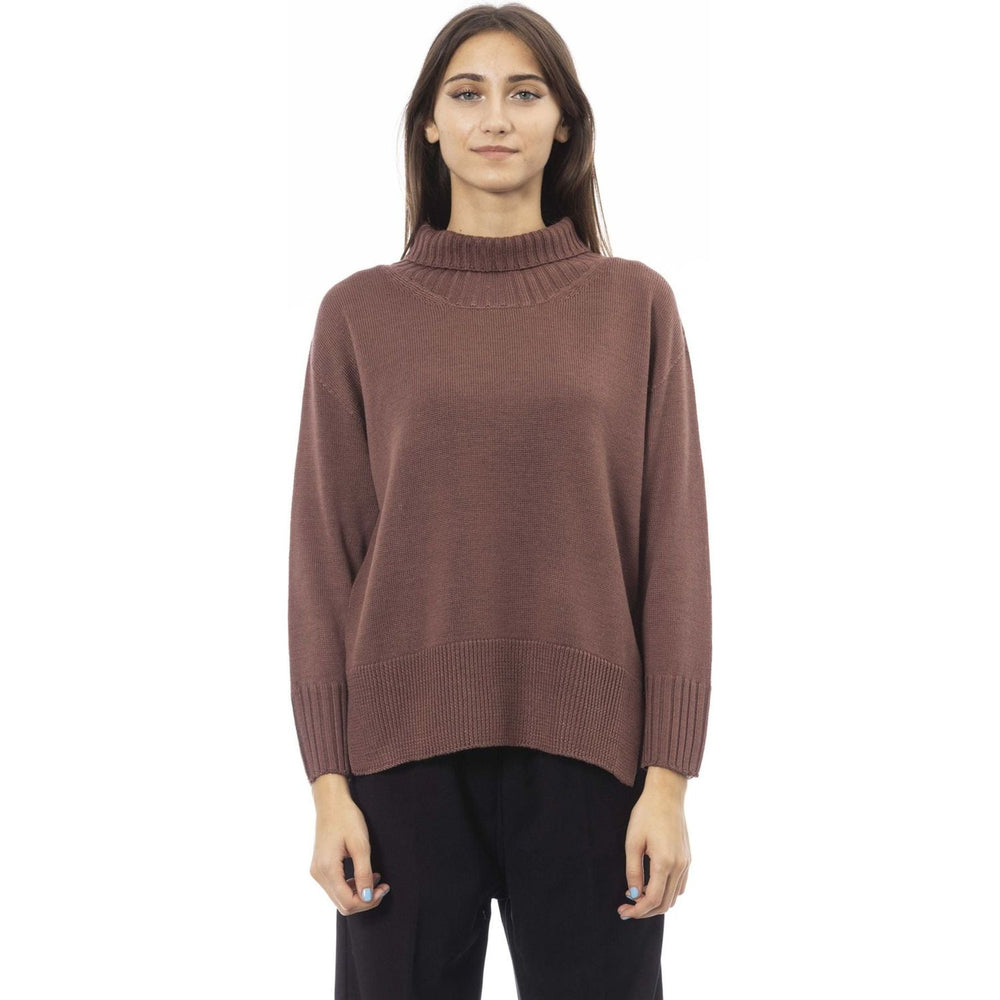 Alpha Studio Sweaters AD8400HE_5022CIOCCOLATO:401227