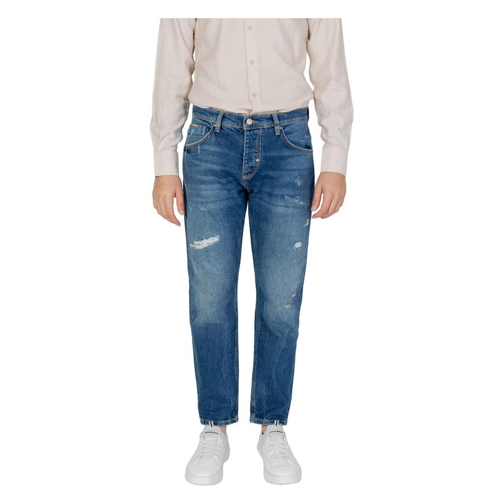 Antony Morato Blue Cotton Jeans & Pant AN-13380000176-W32