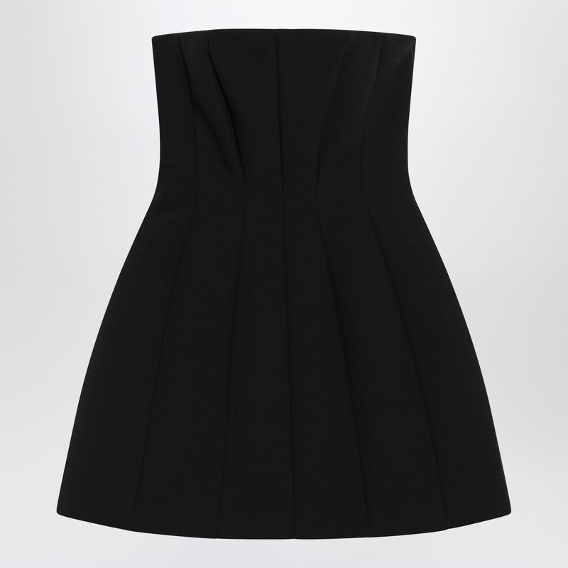 Max Mara Pianoforte Black bustier dress in sablé BETELCO/R_MAXMP-004_102