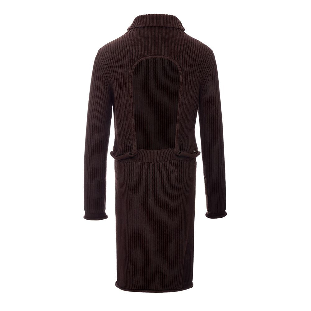 Bottega Veneta Elegant Viscose Brown Dress BO-1701664-IT42|M