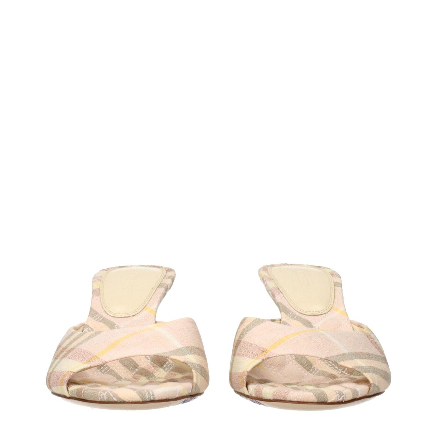 Burberry Pink Fabric Stiletto Heels Sandals BU-15269125456137-EU37/US7