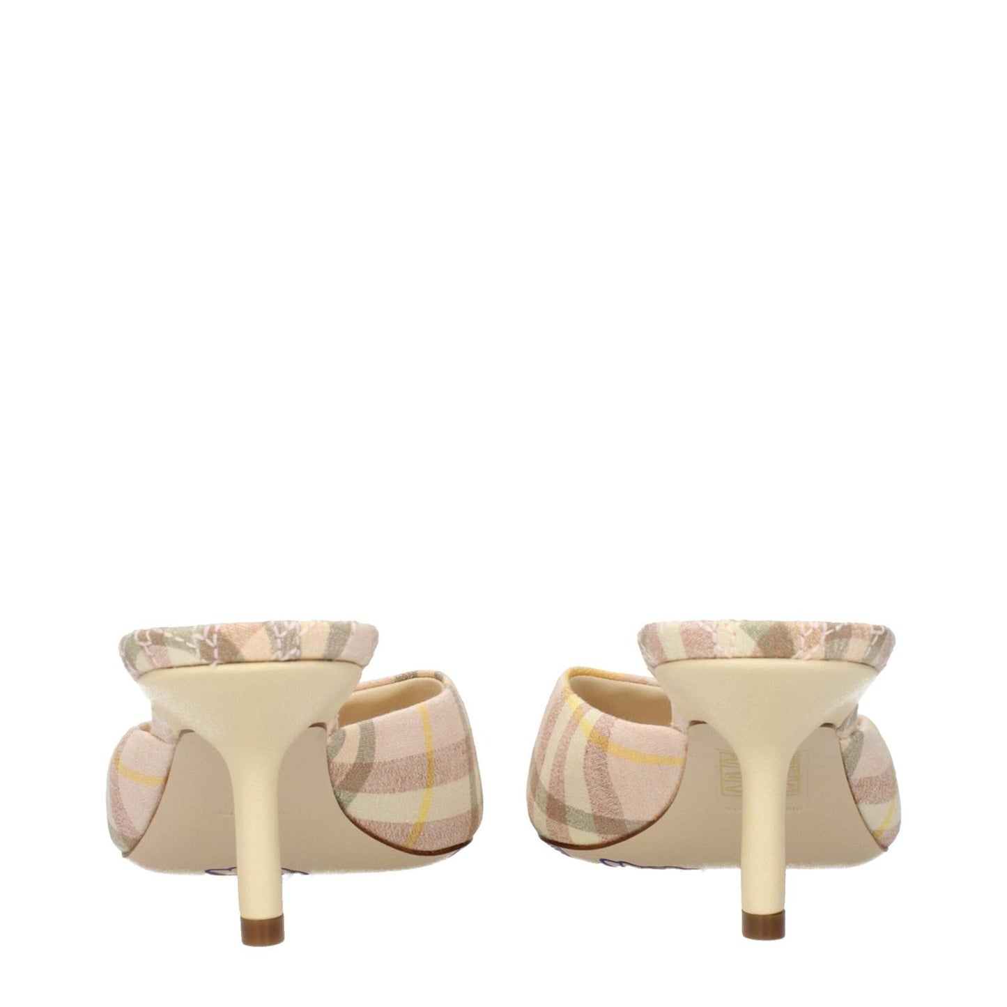 Burberry Pink Fabric Stiletto Heels Sandals BU-15269125456137-EU37/US7