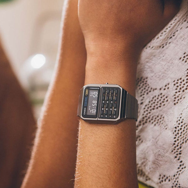 CASIO VINTAGE Mod. CALCULATOR EDGY COLLECTION - FULL BLACK ***SPECIAL PRICE*** WATCHES