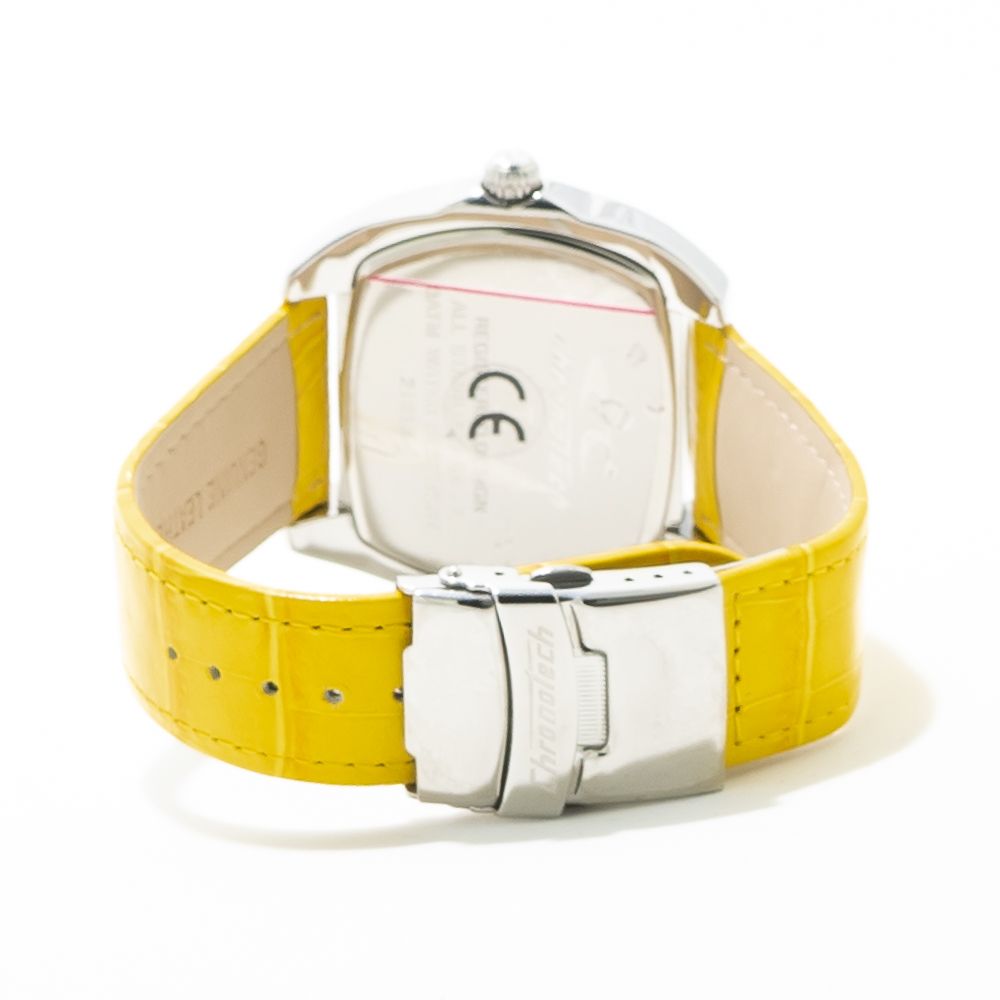Chronotech Yellow Leather Dress Watch Chronotech