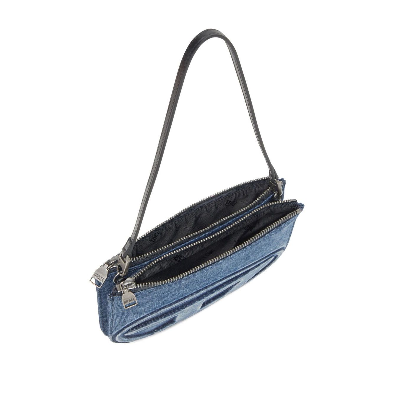 Diesel 1DR Twin denim shoulder bag Shoulder