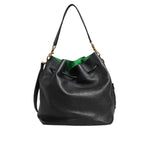 Dolce & Gabbana Black Leather Shoulder Crossbody Bucket Women Borse Bag