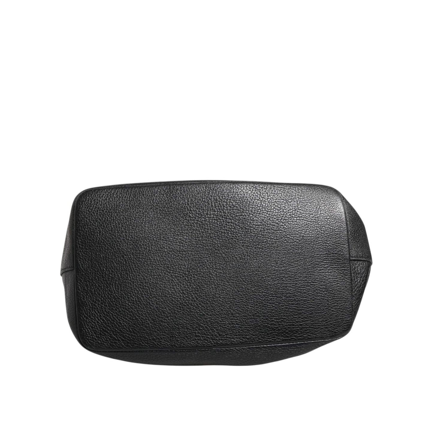 Dolce & Gabbana Black Leather Shoulder Crossbody Bucket Women Borse Bag