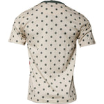 Dolce & Gabbana Beige Graphic Print Polka Dot Cotton T-shirt TSH86890-44