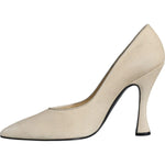 Dolce & Gabbana Beige Suede Leather High Heels Pumps Shoes LA11708-39