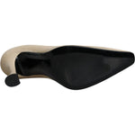 Dolce & Gabbana Beige Suede Leather High Heels Pumps Shoes LA11708-39
