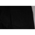 Dolce & Gabbana Black Cotton Stretch Skinny Men Denim Jeans PAN76504-50