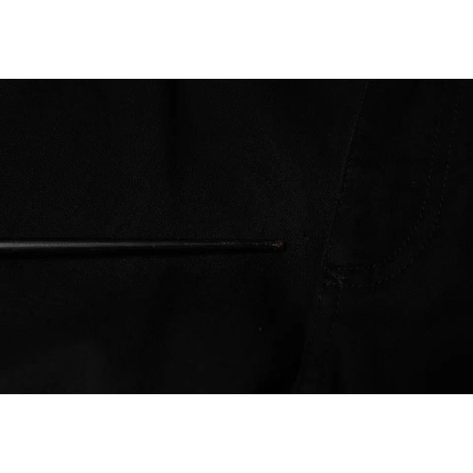 Dolce & Gabbana Black Cotton Stretch Skinny Men Denim Jeans PAN76504-50
