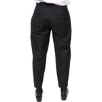 Dolce & Gabbana Black Crown Cotton Dress Pants PAN75587-46