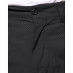 Dolce & Gabbana Black Crown Cotton Dress Pants PAN75587-46