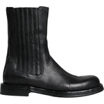 Dolce & Gabbana Black Horse Leather Mid Calf Boots Shoes MV6212-41
