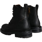 Dolce & Gabbana Black Lace Up Mid Calf Boots Men Shoes MV5866-39