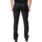 Dolce & Gabbana Black Stripes Skinny Men Dress Pants PAN75336-46
