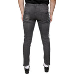 Dolce & Gabbana Black Tattered Cotton Skinny Men Denim Jeans PAN74862-46