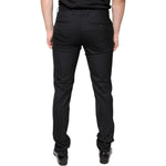 Dolce & Gabbana Black Wool Skinny Men Dress Pants PAN75337-46