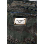 Dolce & Gabbana Blue Cotton Camouflage Denim Jeans PAN76409-58