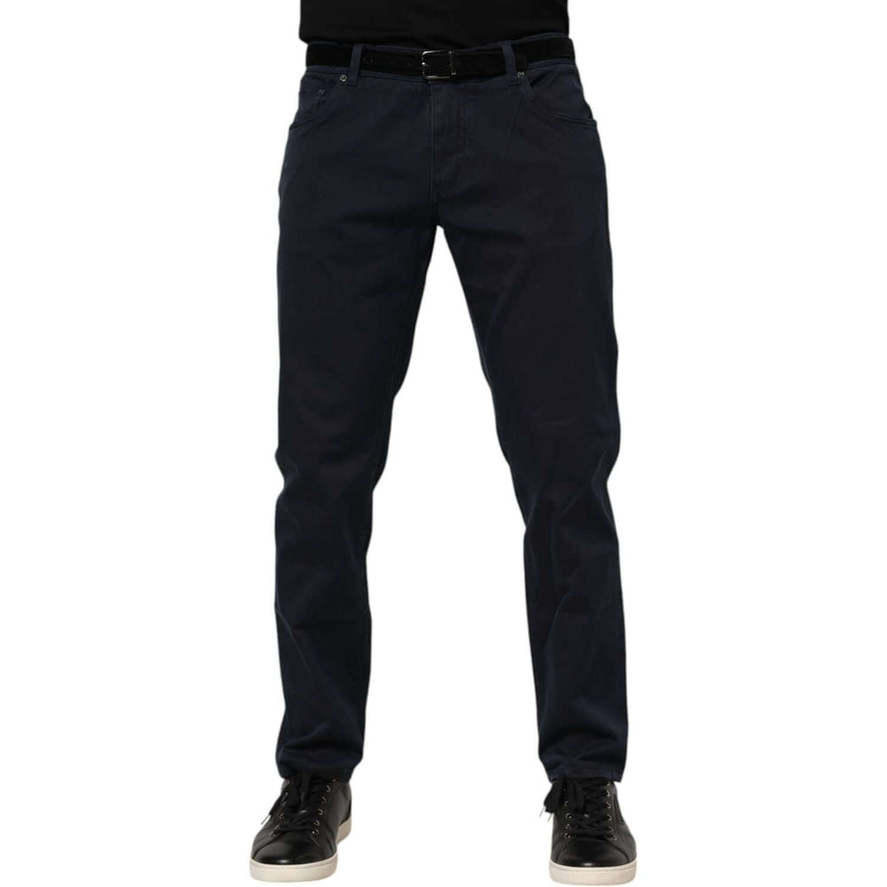 Dolce & Gabbana Blue Cotton Tapered Denim Jeans PAN76412-58