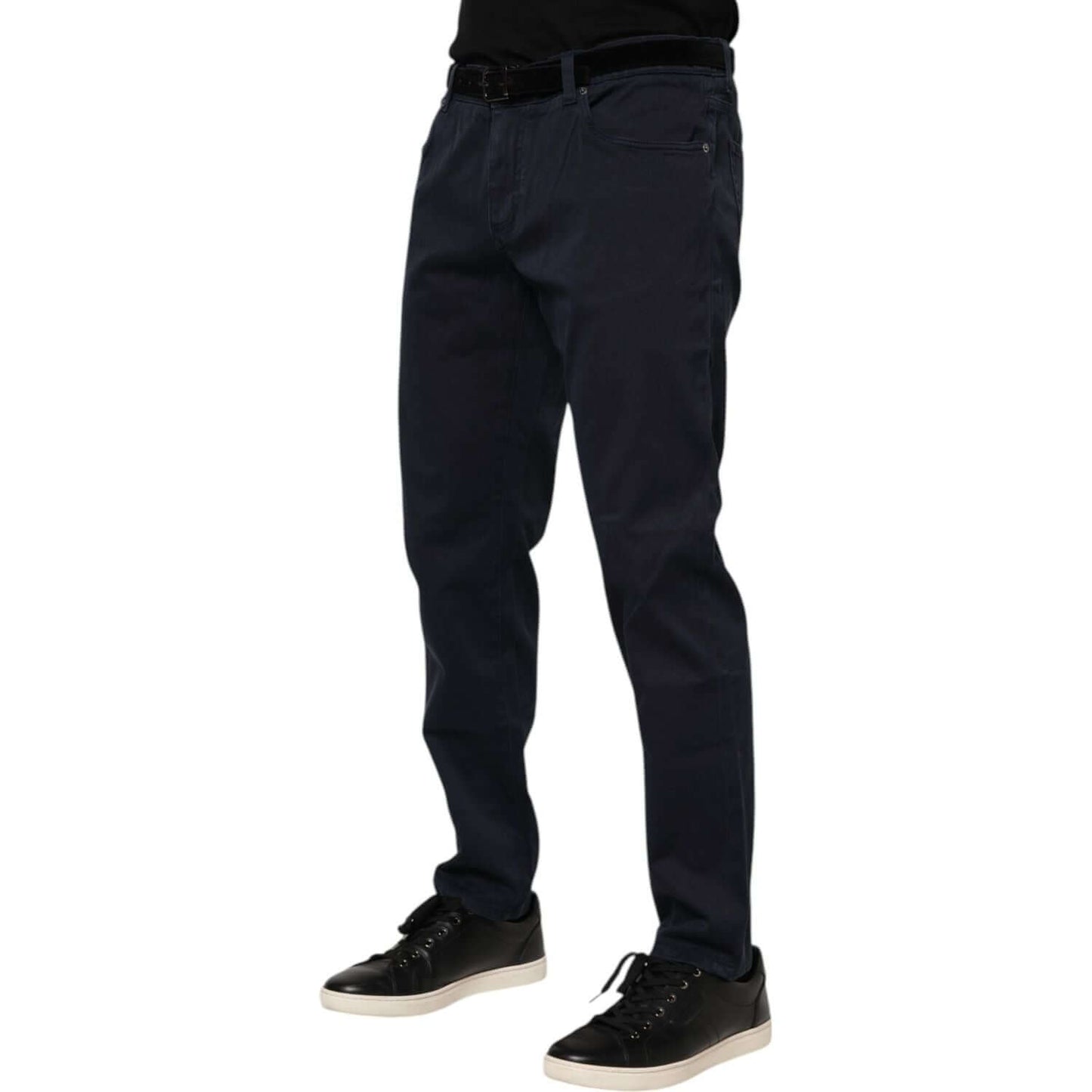 Dolce & Gabbana Blue Cotton Tapered Denim Jeans PAN76412-58