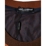 Dolce & Gabbana Brown Crystal Embellished Sleeveless Tank Top TSH86705-46