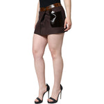 Dolce & Gabbana Brown Virgin Wool Mid Waist A-line Mini Skirt SKI2001-40