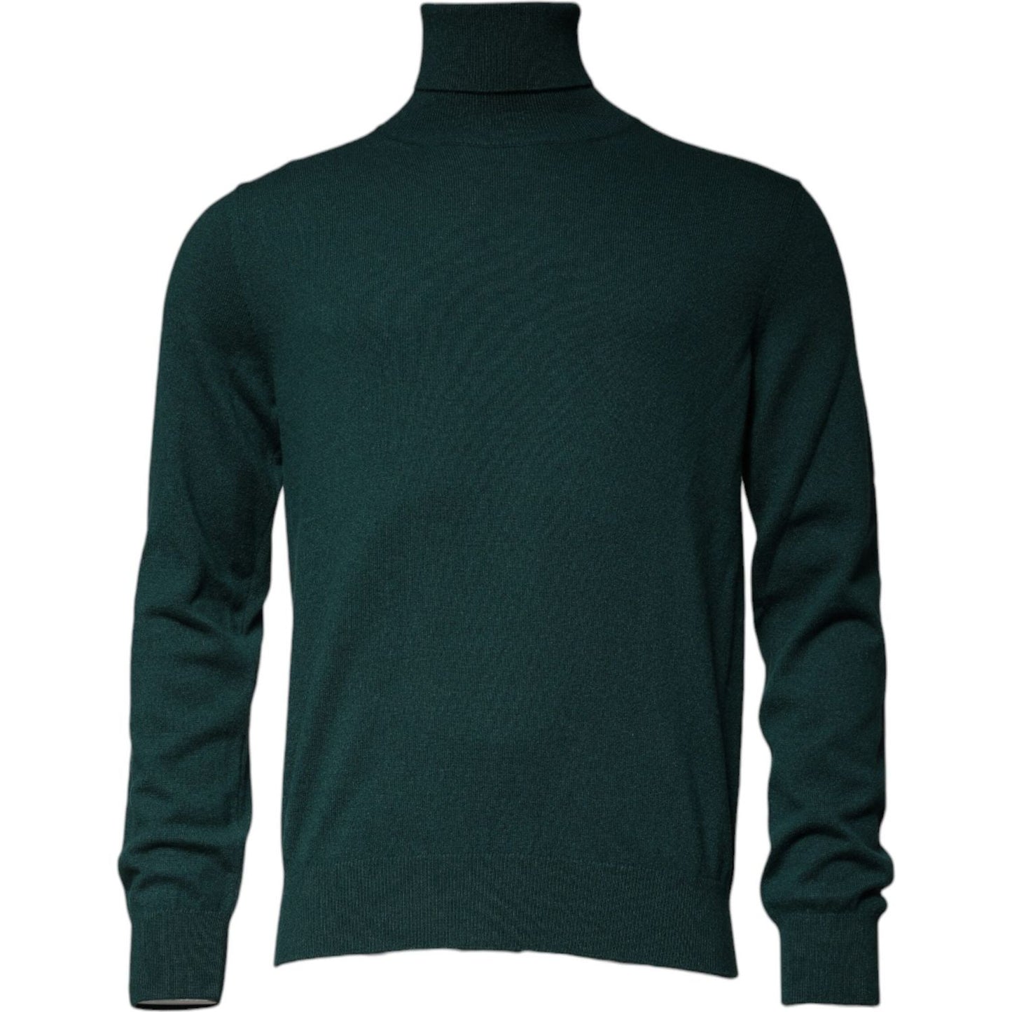 Dolce & Gabbana Green Cashmere Turtleneck Men Pullover Sweater TSH87580-50